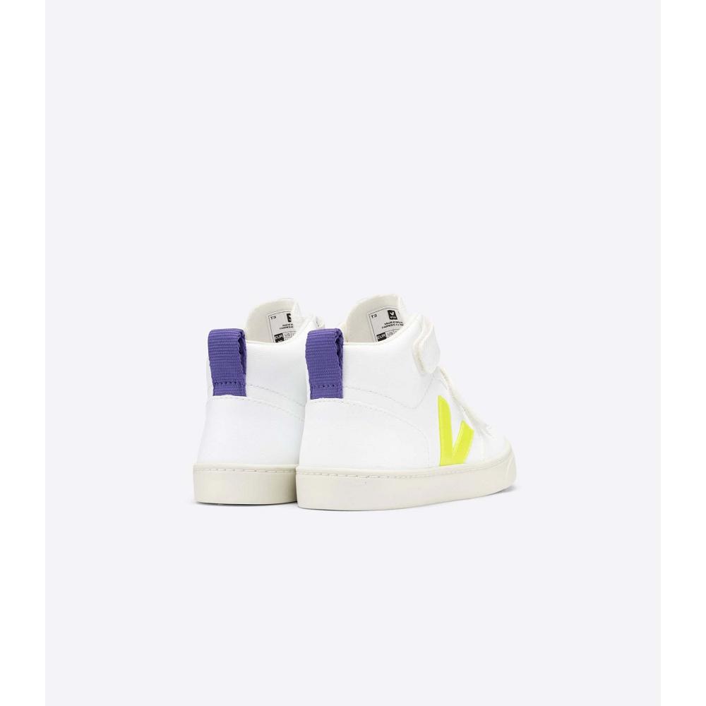 Veja V-10 MID CWL Kids' Shoes White/Purple | NZ 797CTV